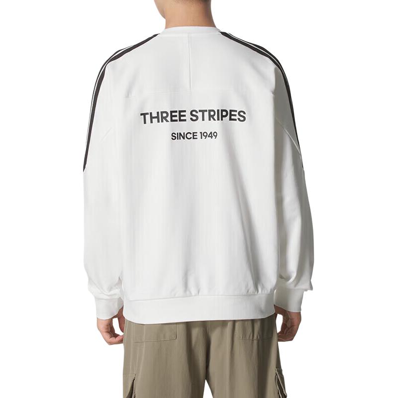 Adidas Sweatshirts Unisex White Crew Neck Moderate KA2563