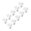10PCS Push To Connect Fittings 8mm 5 16 Tee Coupling Quick Connector Plastic Tight Sealing Tube Fittings Home Beer