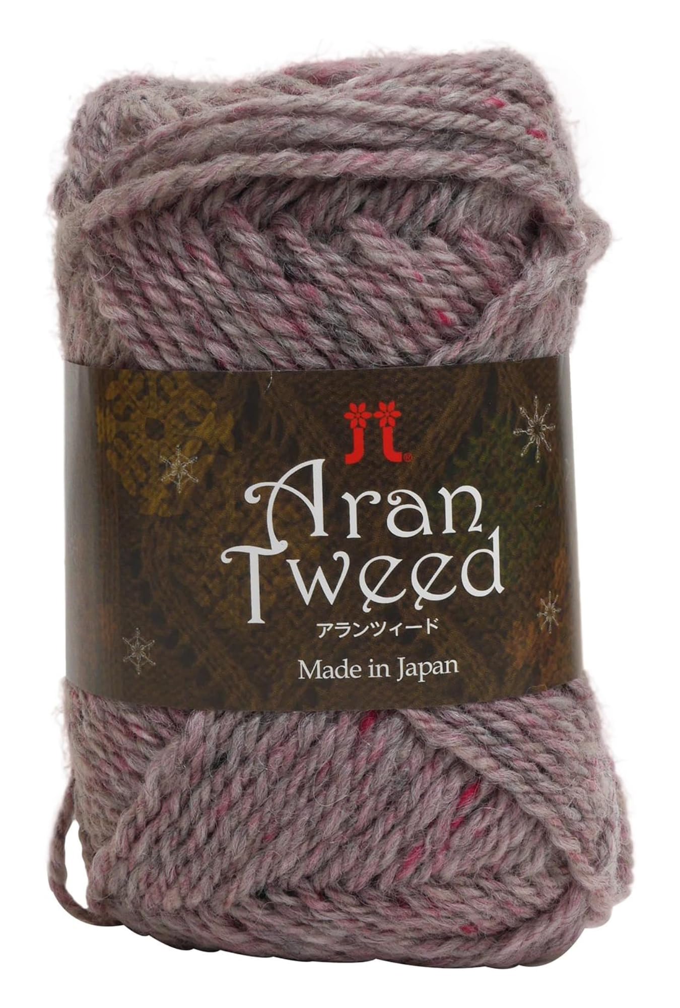 

Hamanaka Aran Tweed Yarn Medium Pink 40g 82m 5 balls set 2147 set Col.17 Approx. розовый