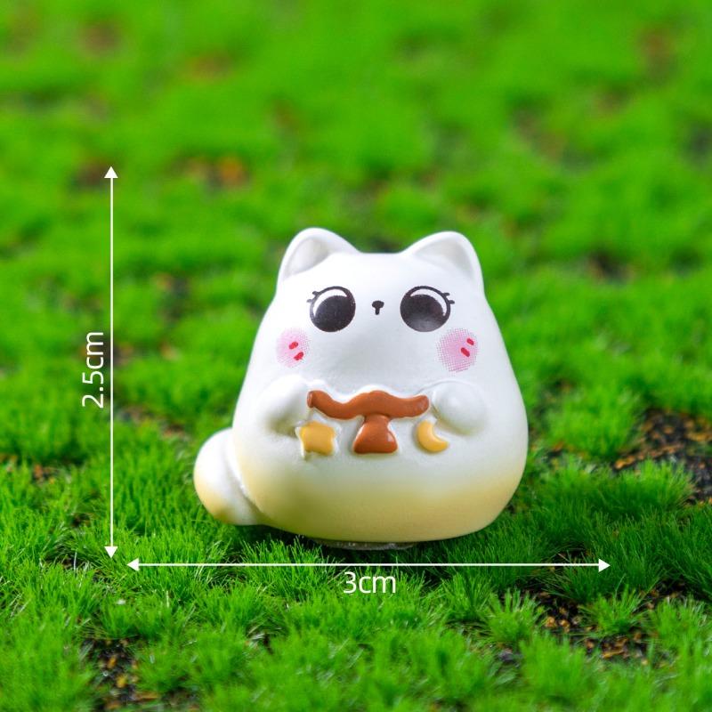 Cute 12 Zodiac Sign Cat Figurines Garden Landscaping Decorations Blind Bags Hanging Accessories and Small Ornaments