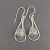 Natural Ethiopian Opal Copper Gemstone Handmade 925 Sterling Silver Dangle Earrings 1.90", Valentines Gift Her EE-57-37