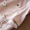 Long Pure Cotton Gauze Bathrobe - Absorbent Spring/Summer Nightgown for Couples