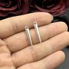 16pcs 25*4mm Zinc Alloy Silver 3D Taper Awl Bodkin Beads Charms Pendant Designer Charms Fit Jewelry Making DIY Jewelry Findings