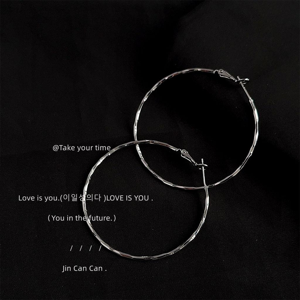 Преувеличенные милые и крутые круглые серьги простые серьги новые серьги