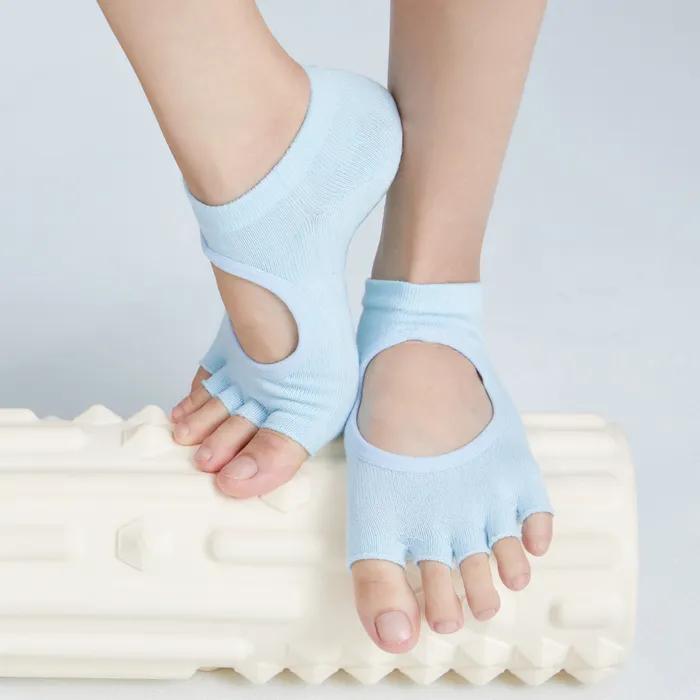 Basic Half Toe Socks_8 COLORS