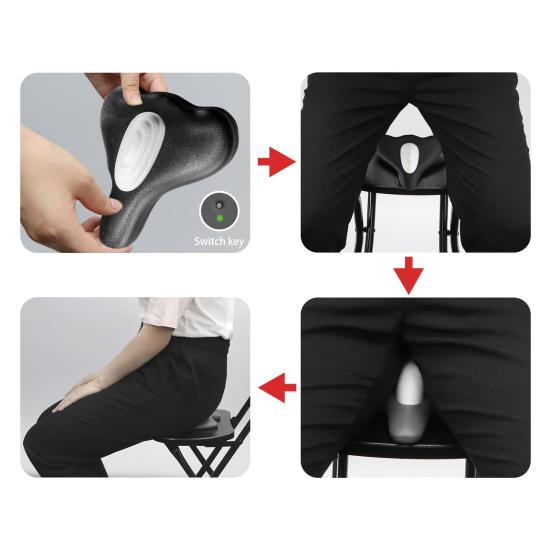 Electric Pelvic Floor Trainer USB Rechargeable 4 Vibration Modes Pelvic Floor Muscle Training Exerciser Control Pelvic Floor Strengthening Device