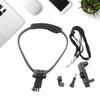 Neck Holder for Action Camera, Hands-Free Mount with Straps for Video