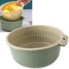 Double Layer Drainer Basket Multifunctional Fruit Vegetable Washing Bowl Kitchen Colander Bowl