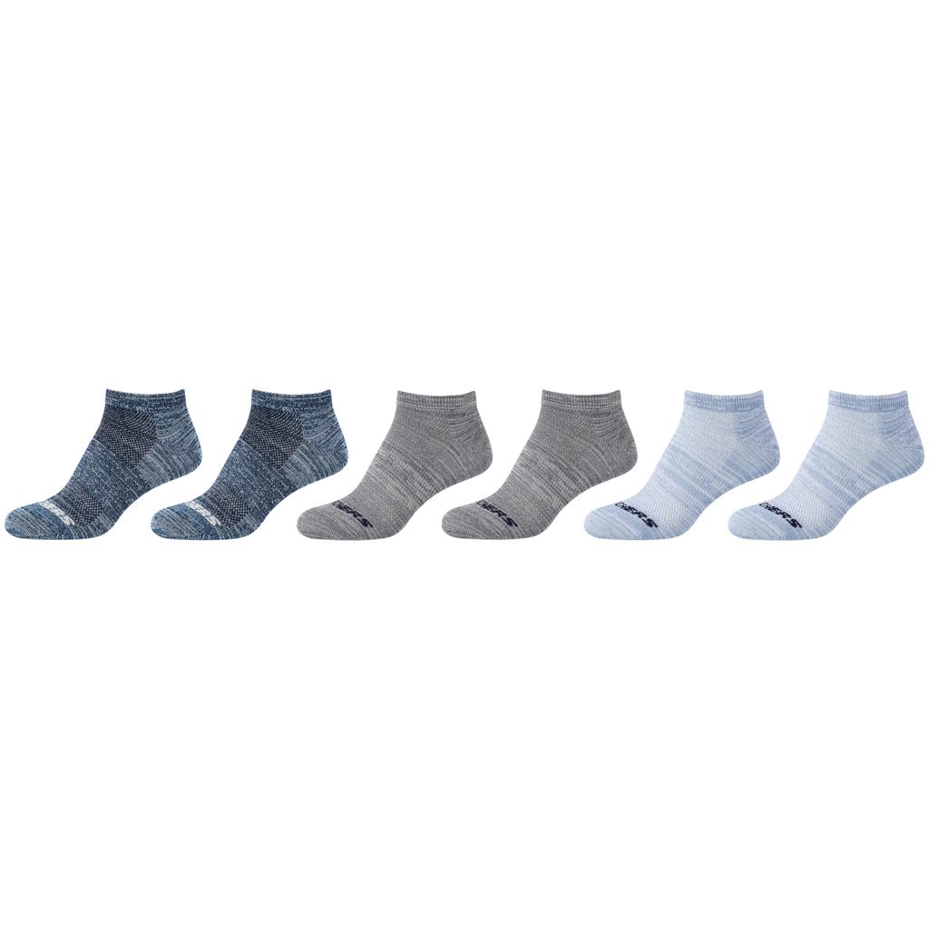 Skechers 6PPK Casual Super Soft Sneaker Socks, for Boy Multicolour Socks