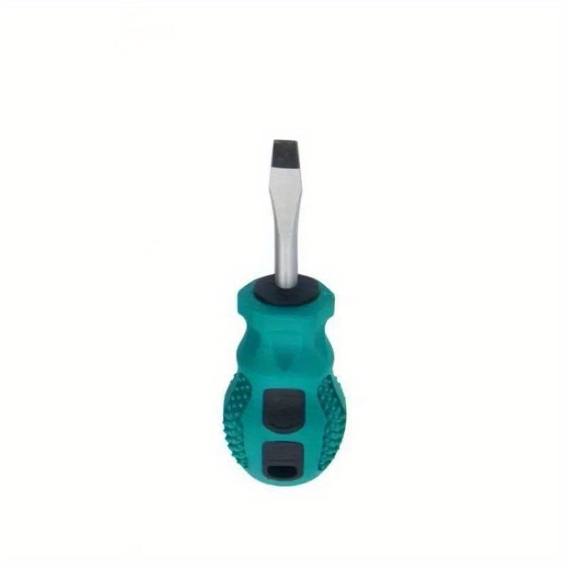 Magnetic Screwdriver Mini Portable Short Shank Screw Driver Rubber Handle Phillips Slotted Screwdriver Repair Hand Tools