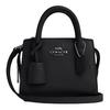 COACH Andrea Leather Shoulder Bag, Crossbody Bag, Handbag Mini Women's Silver & Black CR209-SVBK