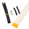 Cowhide High Heels, Shoelaces, Lazy Bundle of Shoelaces, Women Do Not Heel Around The Ankle, Buckle Flat Tie, White Round Anti-drop