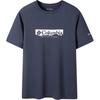 City Outdoor Series Comfortable Crew Neck Logo Breathable Short Sleeve Regular T-Shirt Women Tops Blue XR4400-469