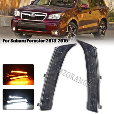 Daytime Running Light For Subaru Forester 2013 2014 2015 2016 2017 2018 DRL Car Accessories Fog Lamp Foglights Turn Signal Lamps