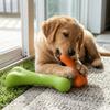 Solide Gummistruktur Knochen Hundespielzeug Abriebfest Leckerli-Spender Spielzeug Alleine Langeweile Vertreiben