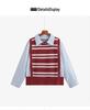 Pulover Dama Plus Size Blocuri de Culoare Guler Polo Patchwork - Tricotaje Subțiere Două Piese pentru Iarna 2025