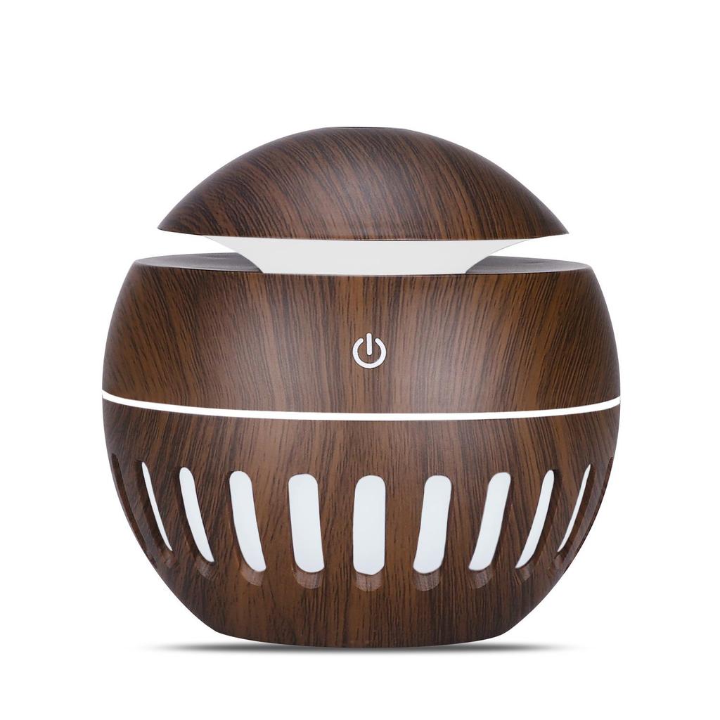 USB Wood Grain Humidifier & Air Purifier Desktop Atomizer