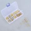 Guitar Screws Assortment Box Kits for Electric Guitar Tuner, Switch, Neck Plate, with Springs, 9 Types, Total 173 Pieces