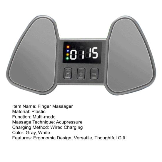 Electric Finger Massager for Numbness Relief Hand Acupoint Therapy with Pulse Stimulation Portable Pain Relief Device