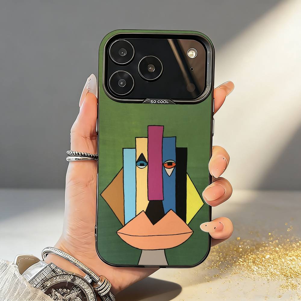 

Чехол для телефона P-Пикассо A-Абстракция A-Искусство P-Живопись Для iPhone17 16 15 14 13 12Pro Max Серый Черный Матовый Лазерный Металлик Аврора Funda iPhone14Pro