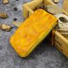 Genuine Leather, Vegetable Tanned Leather, Handmade Coloring, Retro Style, Long, Lightweight Texture, Mini Coin Purse