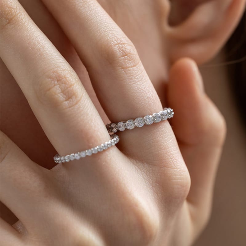 Tatiana (Silver 925) 3mm Eternity Ring CR1882 No.11