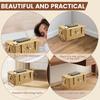 Handmade Cable Management Box Breathable Cable Organizer Box Practical Power Strip Box Under Desk Cord Organizer for Home