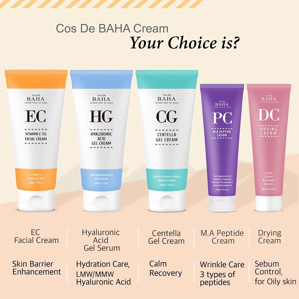 Cos De BAHA EC Witamina E 5% Krem do twarzy 120ml