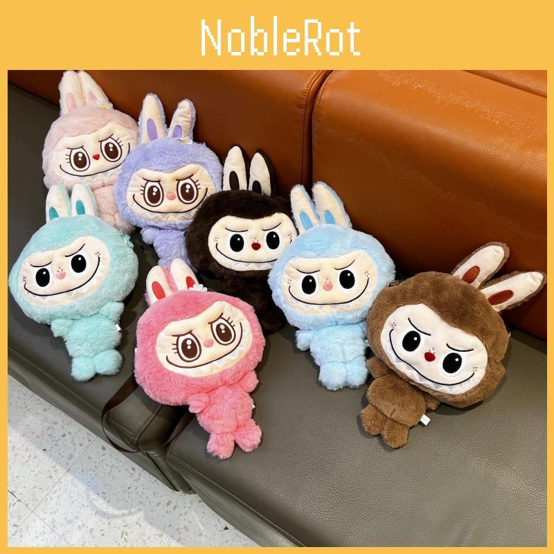 Adorable Plush Cartoon Crossbody Bag For Girls Soft And Stylish Labbubu Storage Pouch