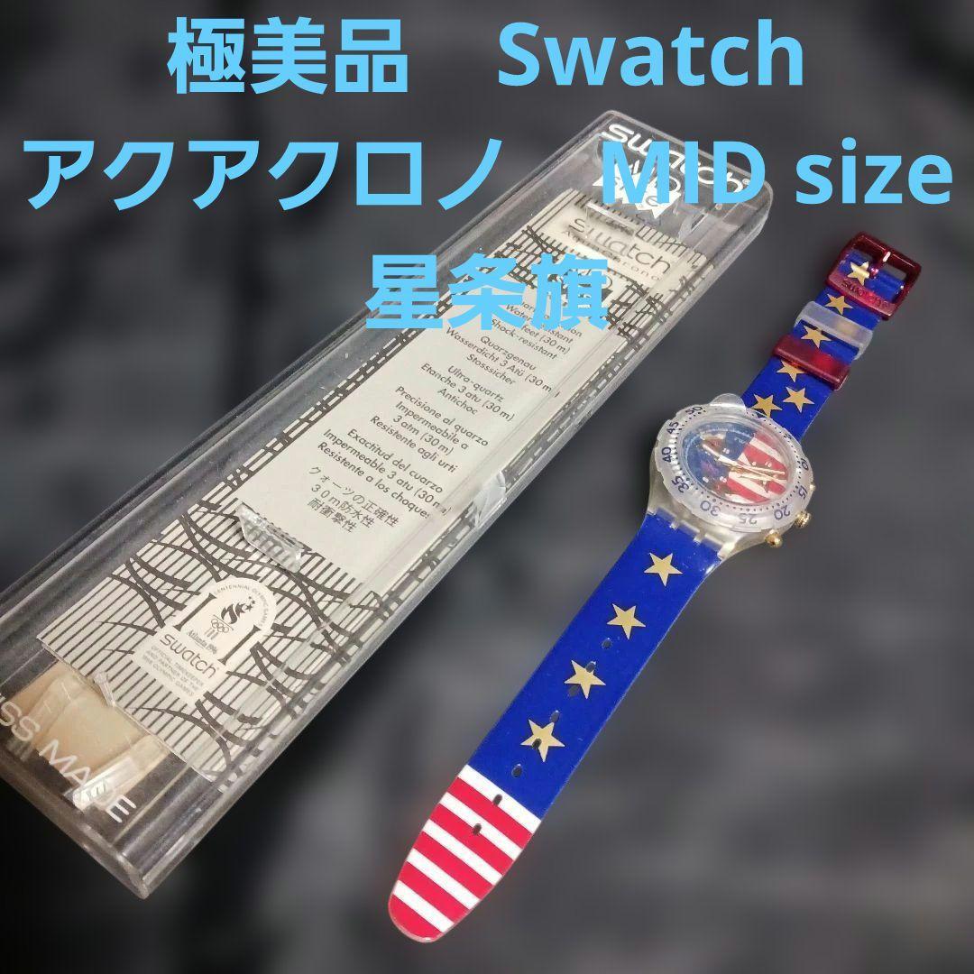 Used Good condition Swatch Swatch Aqua Chrono Star Spangled Banner working item
