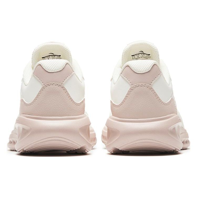 Anta Women's Retro Casual Running Shoes Off White Light Pink 922325571-6
