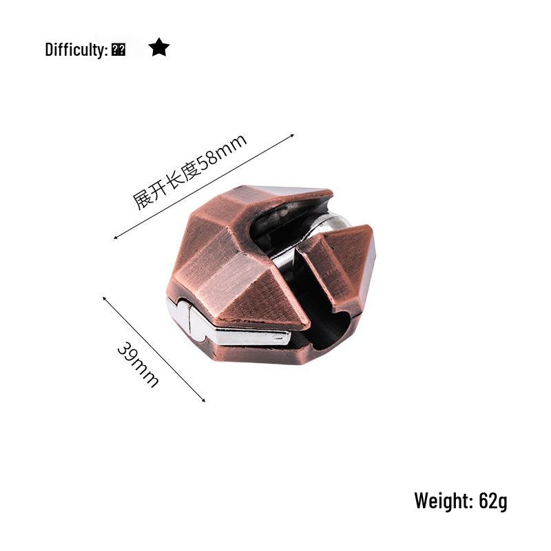 Kinder Intelligenz Puzzle Set: Luban- und Kongming-Schlösser, Neun ineinandergreifende Ringe, Hufeisenschloss - Trendiges Lernspielzeug auf TikTok