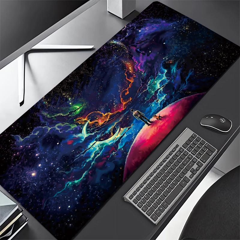 Universe Computer Mouse Pad XL Solar System Gaming Gamer Mat Space Large Mousepad for Keyboard Deskmat Starry Sky xMM XXL