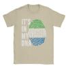 ITS IN MY DNA Sierra Leone Flag Roots  TShirt Unisex  Leisure Pure Cotton Tees Round Collar Short Sleeve T Shirts Gift Idea Tops