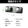 YANHUILAY Car Hooks, Set of 2, Car Storage Hooks, Car Storage, Alloy, Durable, Adhesive,