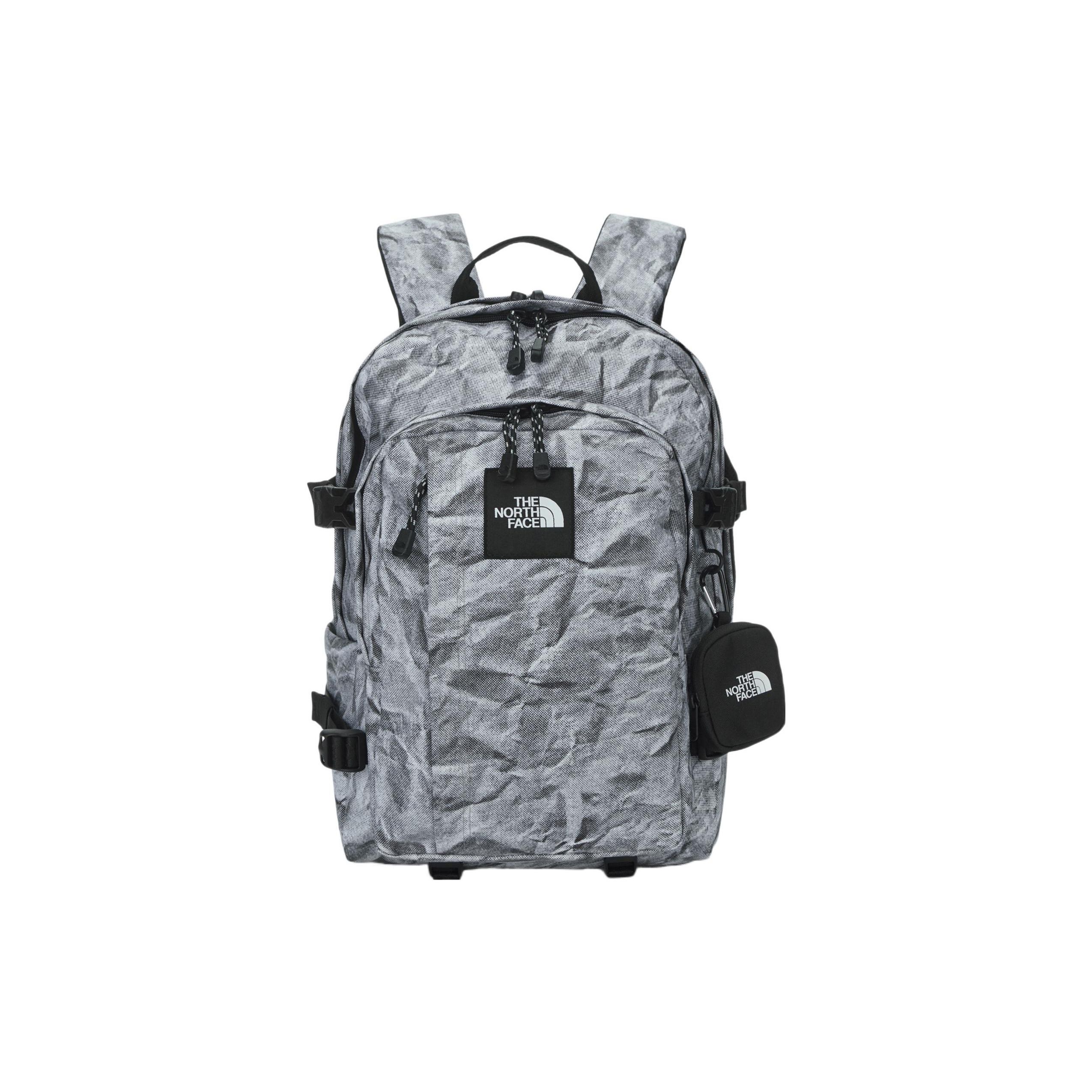 The North Face Limited Origami Large Capacity Polyester Backpack Unisex Backpack Gray NM2DN06K Gray