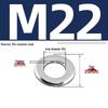 Chamfered Flat Washer 304 Stainless Steel, Blue-White Zinc, Black Zinc, GB97.2, Shim M5 M8 M16