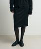 SIS A Ambient Wrinkle Midi Skirt [Black]