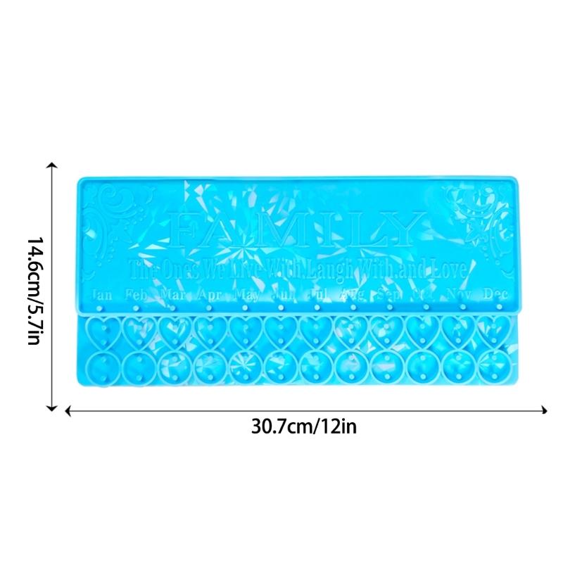 Listed Pendant Molds Resin Craft Molds Wall Calendar Molds Wall Hanging Ornament Molds Silicone Material for Hand-Making