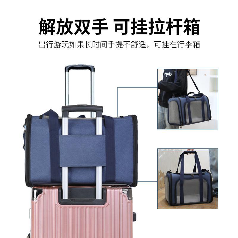 Breathable Cat Bag Large Capacity Pet Bag Cat and Puppy Backpack Single Shoulder Cross-shoulder Handbag