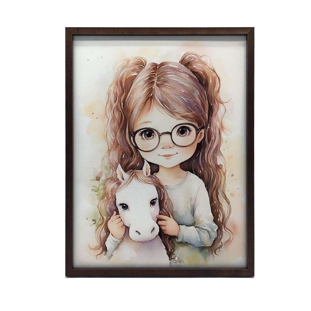 Dziewczynka Z Konikiem Dziewczynka Z Konikiem, 70X100 Cm, Bez Ramy, Papier Matowy 230 Gsm