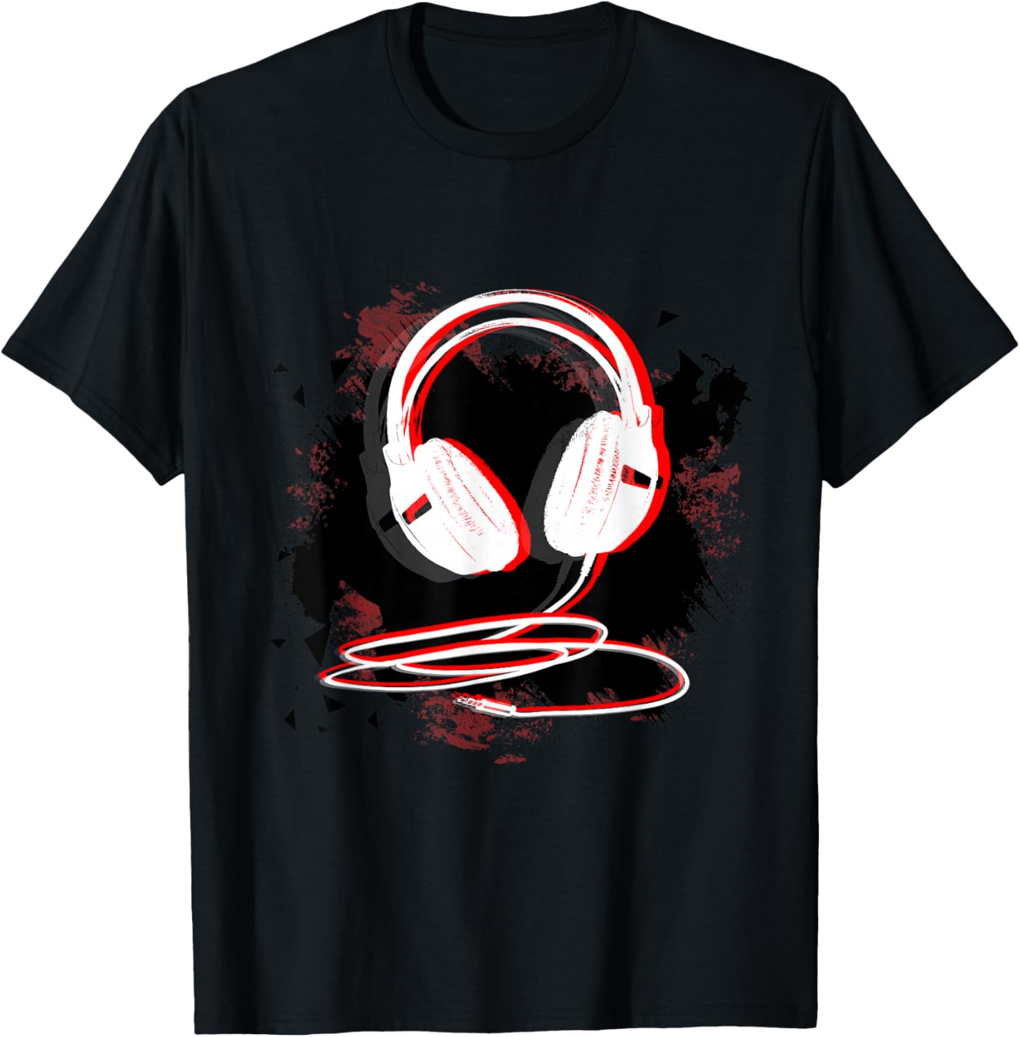 Music Sound Headphones DJ Gift T-Shirt T-Shirt Unisex T-Shirt L