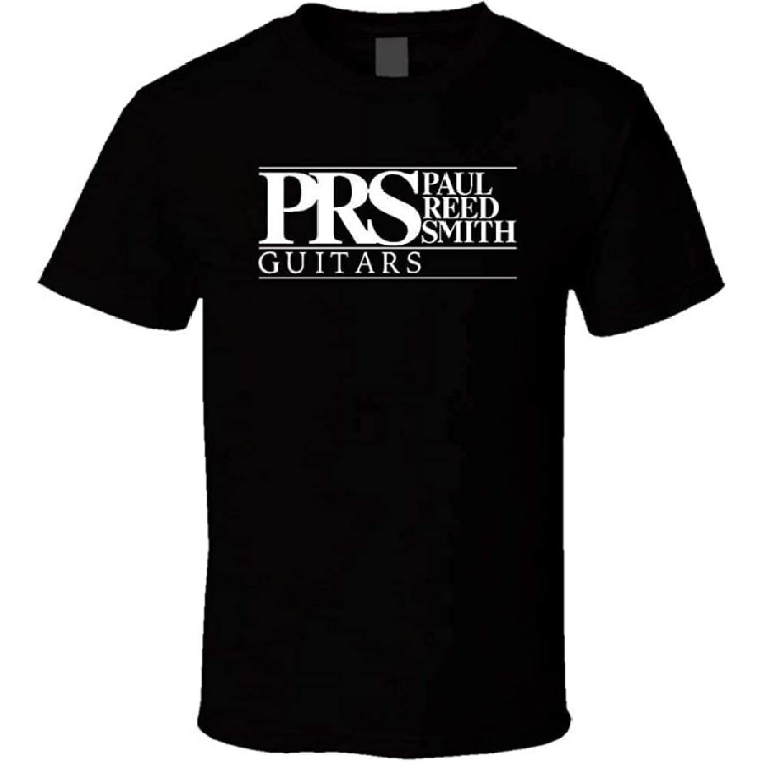 adver PRS Guitars Логотип Футболка Черный Белый Футболка Мужская Черный XXL S чёрный