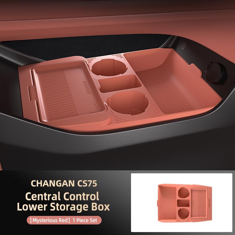 

Suitable for 25 Models of Fourth-generation Changan Cs75plus Central Control Storage Box Eye Storage Box Decorative Storage Box червоний
