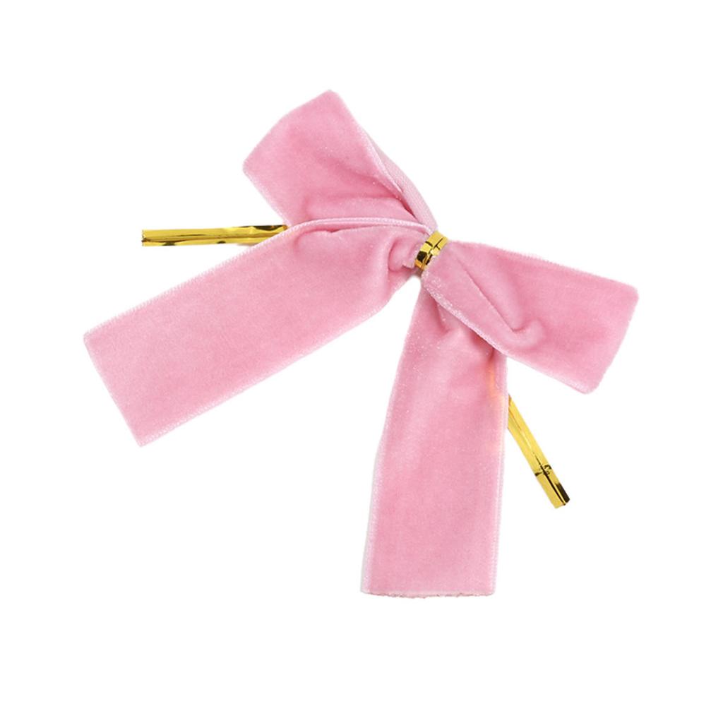 12pcs Small Velvet Bow Christmas Tree Decoration Xmas Bowknot Party Family Wedding Decor Gift Ribbon DIY Hanging Ornament