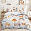 Bed Three-Piece Illustration Landscape Animal Quilt Cover 3D Digital Printing Kit