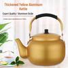 10L Large Capacity Yellow Aluminum Teapot: Korean Rice Wine & Hot Water Kettle for Gas
