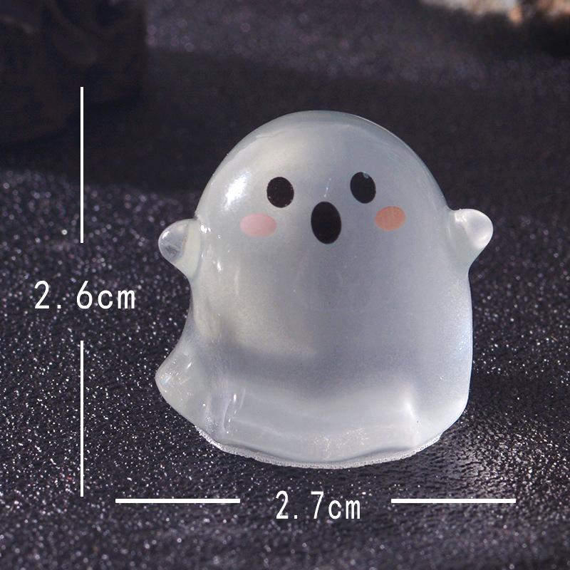 Halloween Cute Ghost Glow-in-light Gardening TrinketA Small Accessory for Car Center Console Decoration