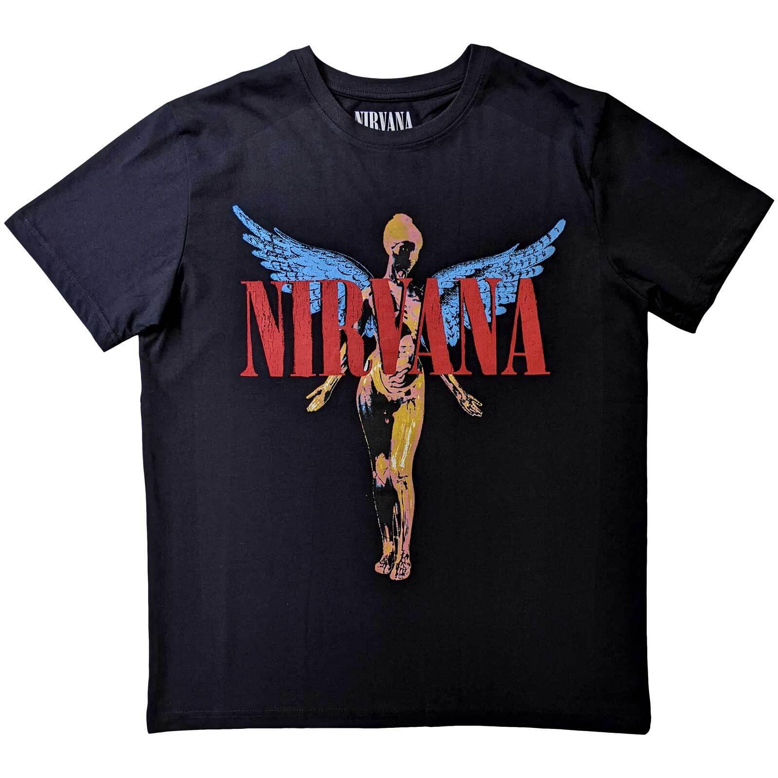 

26 Nirvana Angelic T-Shirt black New Unisex T-Shirt M