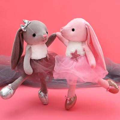 Cute Rabbit Plush Toy Long Eared Rabbit Doll Girl Children's Birthday Gift Grab Machine Doll Wedding